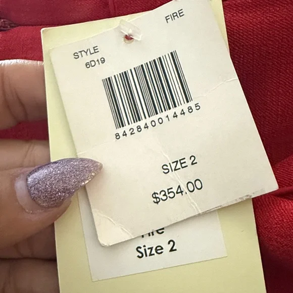 Yoana Baraschi Sweetheart Mini Dress Red Sz 2 $354 Chic Quiet Luxury NWT - Picture 6 of 6